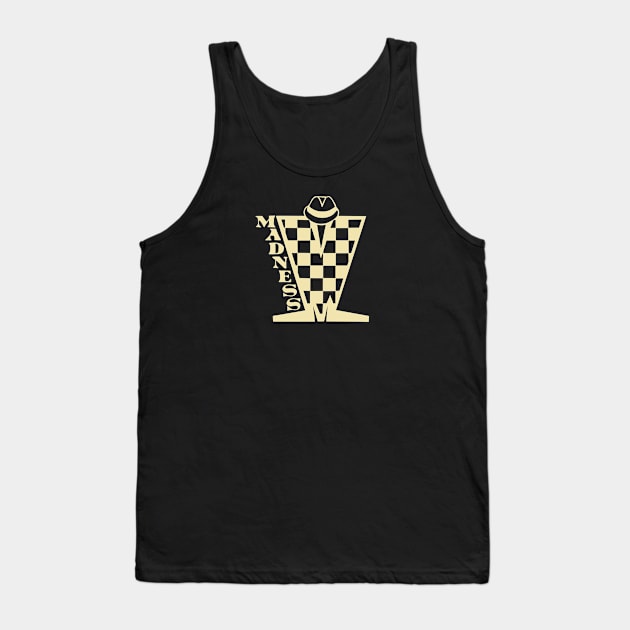 Madness Checkerboard HD - Cream Tank Top by Skate Merch